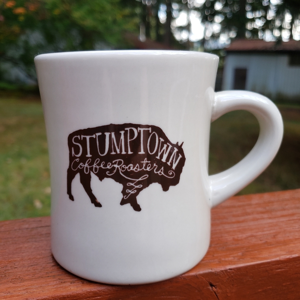 STUMPTOWN Coffee Roasters Diner Style Coffee Mug With Buffalo/Bison Image
